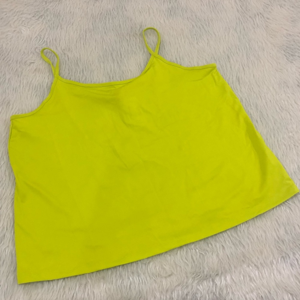 Lane bryant neón yellow tank top size 22/24
